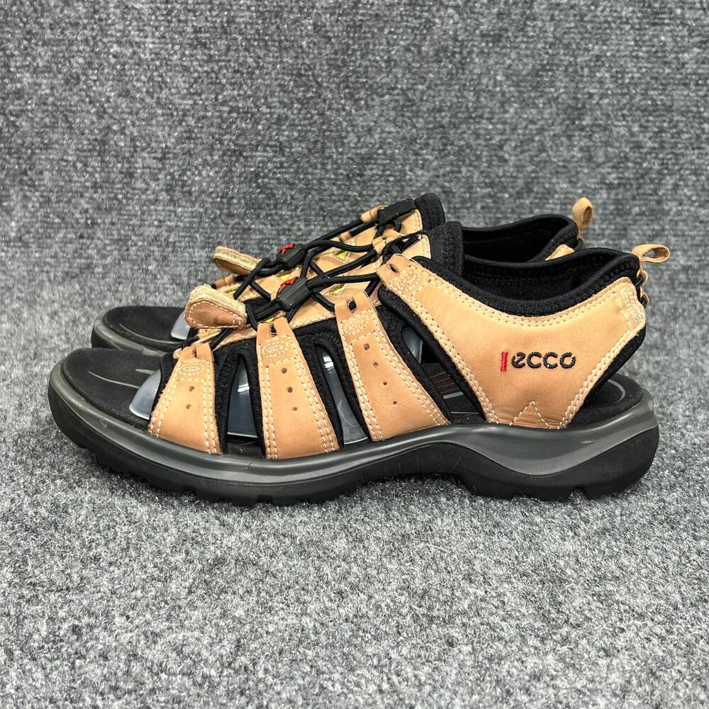 Ecco Bluma Sandals Women's Size 8 Brown Leather Bungee Lace Outdoor Hiking Shoes - Picture 4 of 11